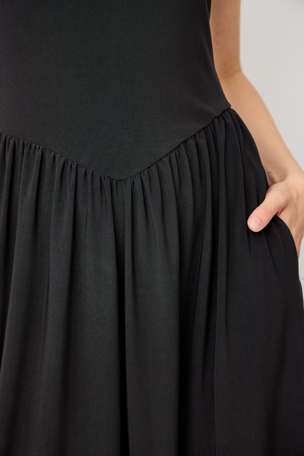 Image of West K Nerys Knit Tank Midi Dress Black