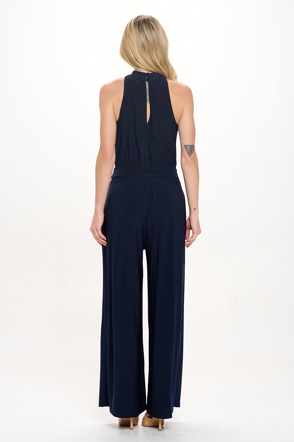 Image of West K Nina Halter Neck Jumpsuit Navy