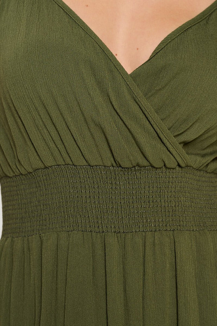 Image of West K Teagan Spaghetti Strap Maxi Dress Olive Green