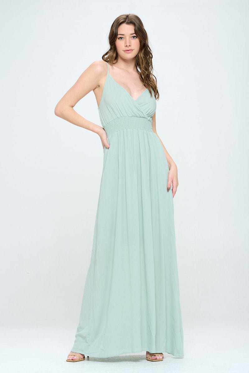 Image of West K Teagan Spaghetti Strap Maxi Dress Seafoam