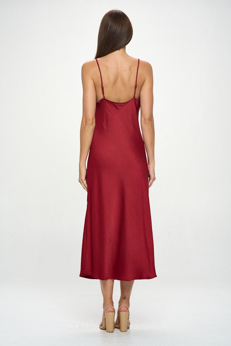 Image of West K Virginia Slip Dress Wine