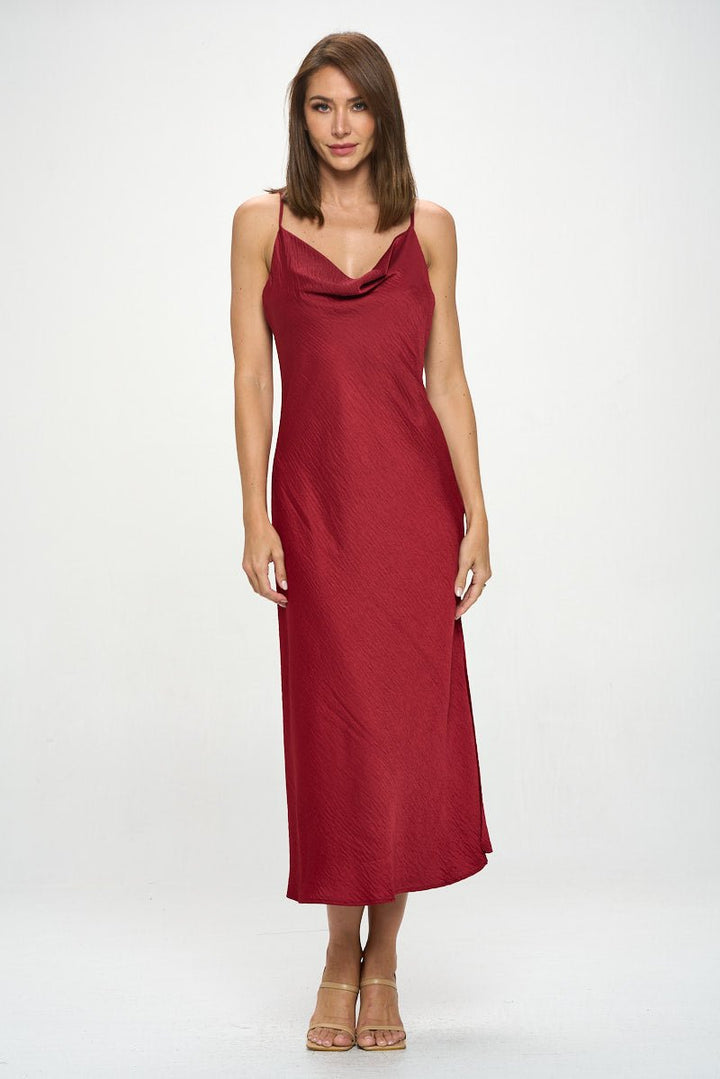 Image of West K Virginia Slip Dress Wine