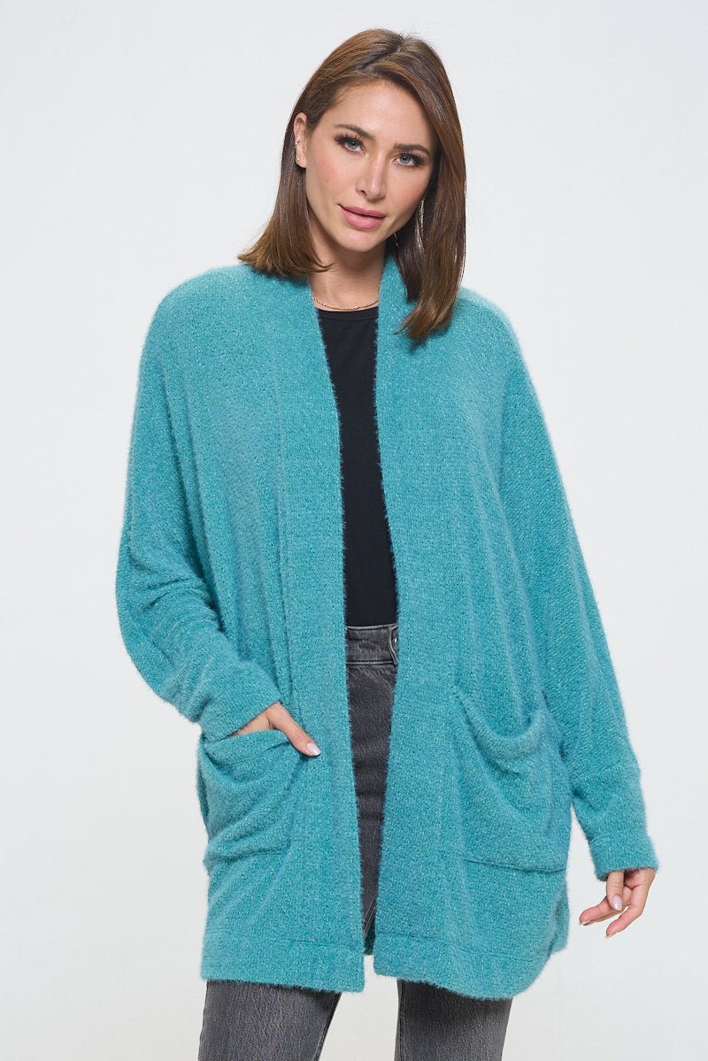 Image of West K Zoe Cozy Duster with Pockets Light Teal