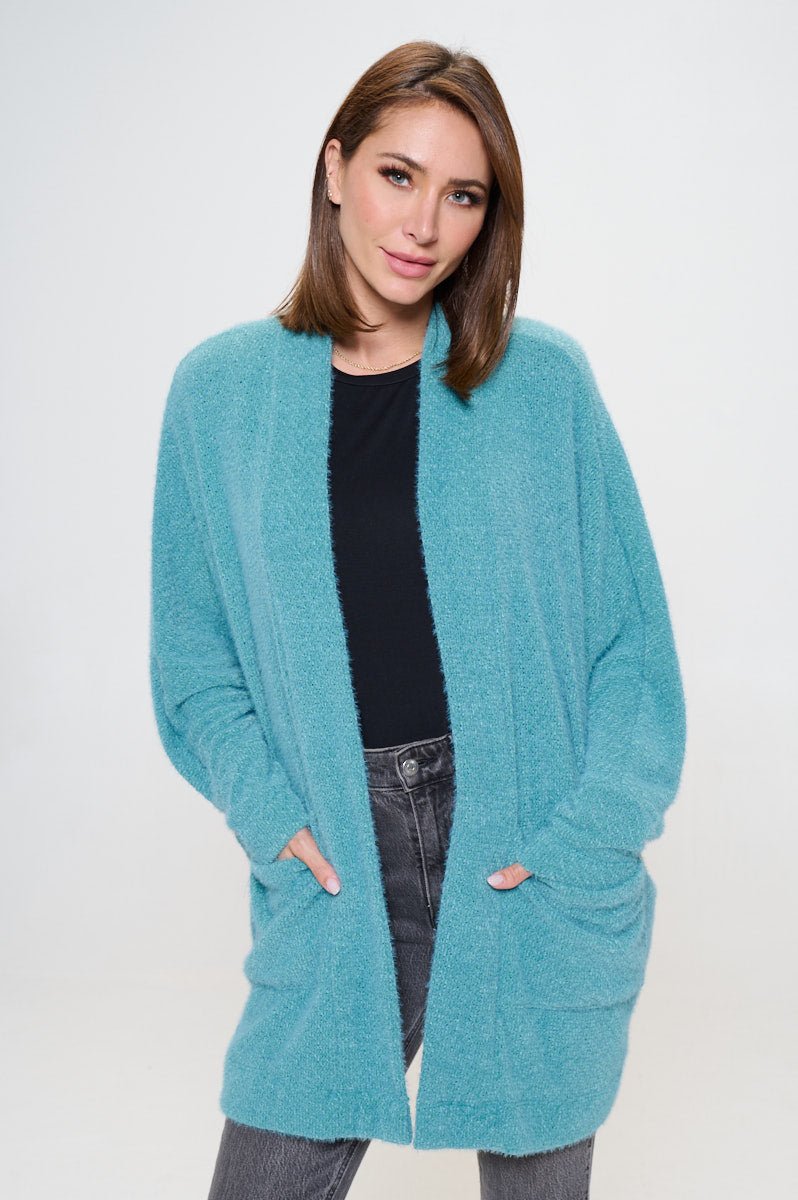 Image of West K Zoe Cozy Duster with Pockets Light Teal