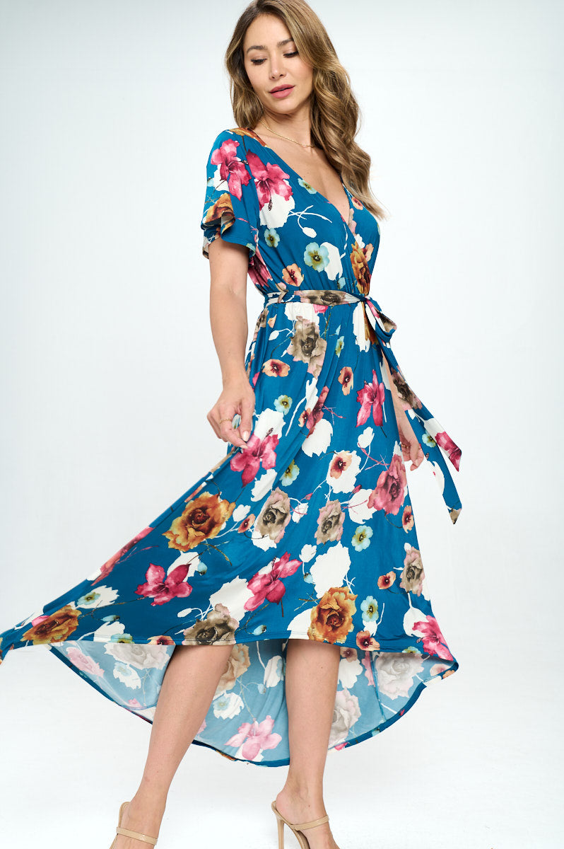 Georgia Faux Wrap Dress