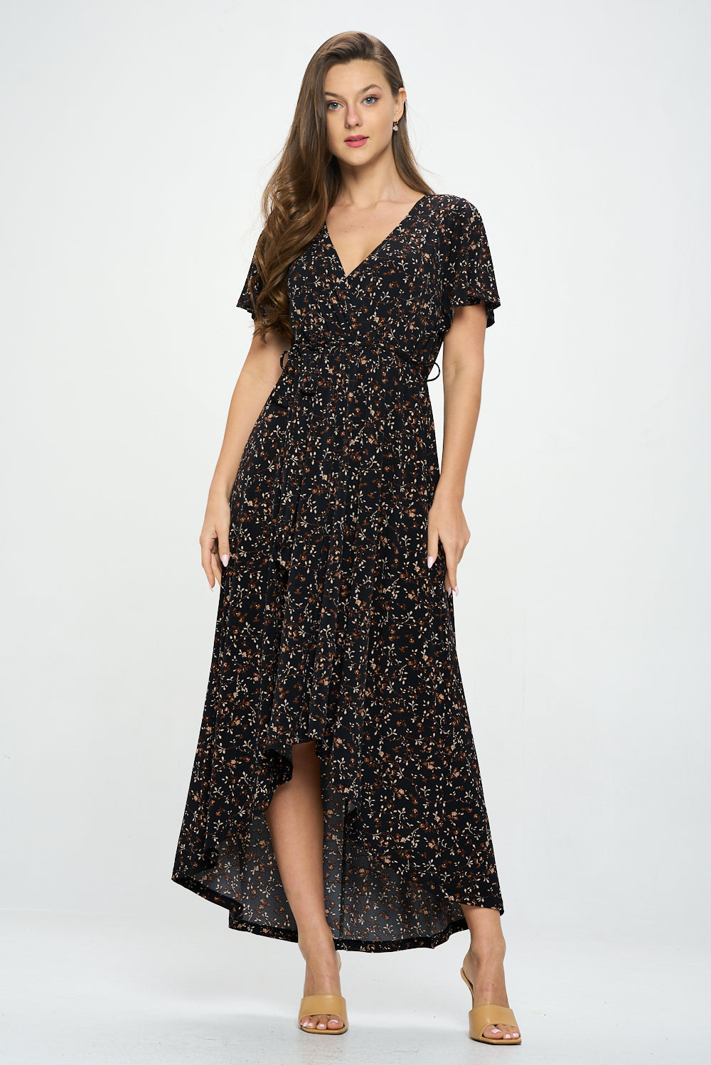 Georgia Faux Wrap Dress